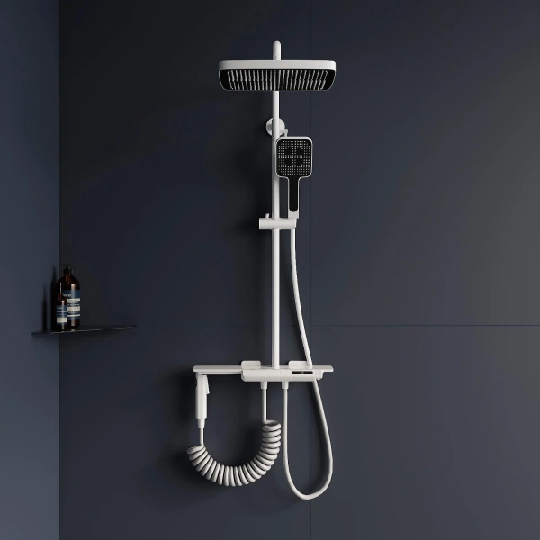 Душевая стойка RGW Shower Panels SP-35-W, белая фото в интернет-магазине «Wasser-Haus.ru»
