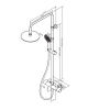 Душевая стойка AM.PM X-Joy F0785A499, золото фото в интернет-магазине «Wasser-Haus.ru»