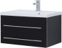 Мебель для ванной Aquanet Верона 75 подвесная черная фото в интернет-магазине «Wasser-Haus.ru»