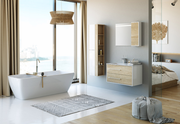 Мебель для ванной Aqwella 5 stars Miami 90 L фото в интернет-магазине «Wasser-Haus.ru»