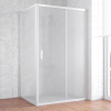 Душевой уголок Vegas Glass ZP+ZPV 120*90 01 10 профиль белый, стекло сатин фото в интернет-магазине «Wasser-Haus.ru»