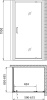 Душевой уголок Gemy Sunny Bay S28120-A85 60x85 см фото в интернет-магазине «Wasser-Haus.ru»