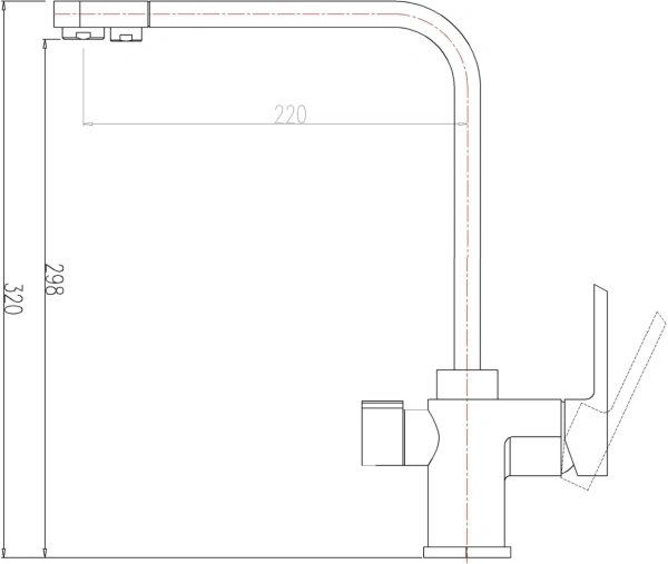 Смеситель для кухни Zorg Clean Water ZR 334 YF white фото в интернет-магазине «Wasser-Haus.ru»
