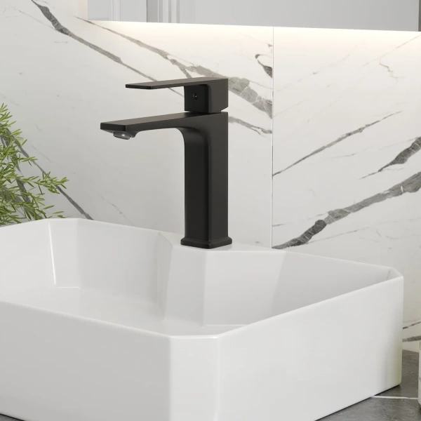 Смеситель для раковины Teymi Lori, черный матовый T10257 фото в интернет-магазине «Wasser-Haus.ru»