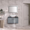 Мебель для ванной Misty Грей 100 подвесная, бетон фото в интернет-магазине «Wasser-Haus.ru»