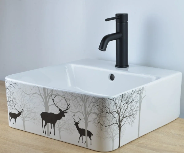 Смеситель для раковины Bronze de Luxe Scandi 1451B черный фото в интернет-магазине «Wasser-Haus.ru»