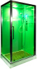 Душевая кабина DETO Z120KERAVASTEAM с средним поддоном, с хамамом фото в интернет-магазине «Wasser-Haus.ru»