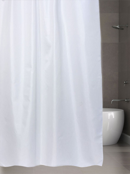 Штора для ванной Bath Plus SKTL-01 белая фото в интернет-магазине «Wasser-Haus.ru»