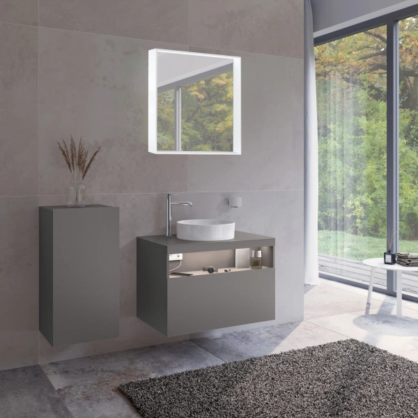 Шкаф Keuco Stageline 32811 L, инокс матовый фото в интернет-магазине «Wasser-Haus.ru»