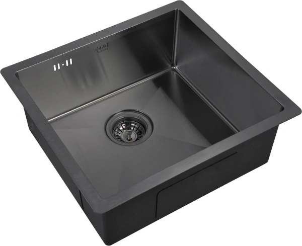 Комплект Мойка кухонная Zorg Inox PVD 4844 grafit + Смеситель Inox SZR-7039 BR/GRAFIT бронза графит фото в интернет-магазине «Wasser-Haus.ru»