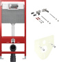 Комплект Унитаз подвесной Duravit Happy D.2 2222098900 rimless + Крышка-сиденье с микролифтом + Инсталляция TECE TECEprofil Uni 2.0 9300302 с черной кнопкой смыва фото в интернет-магазине «Wasser-Haus.ru»