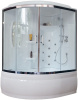 Душевая кабина Royal Bath  RB 150ALP-T-CH (прозрачное) правая фото в интернет-магазине «Wasser-Haus.ru»