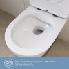 Комплект Унитаз подвесной Aqueduto Ovo OVO0110 безободковый, с микролифтом, белый глянцевый + Инсталляция EWRIKA ProLT 0026-2020 + Кнопка 0042 белая фото в интернет-магазине «Wasser-Haus.ru»