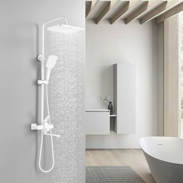 Душевая стойка Shevanik S6136C, белый фото в интернет-магазине «Wasser-Haus.ru»
