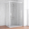 Душевой уголок Vegas Glass ZP+ZPV 120*90 01 01 профиль белый, стекло прозрачное фото в интернет-магазине «Wasser-Haus.ru»