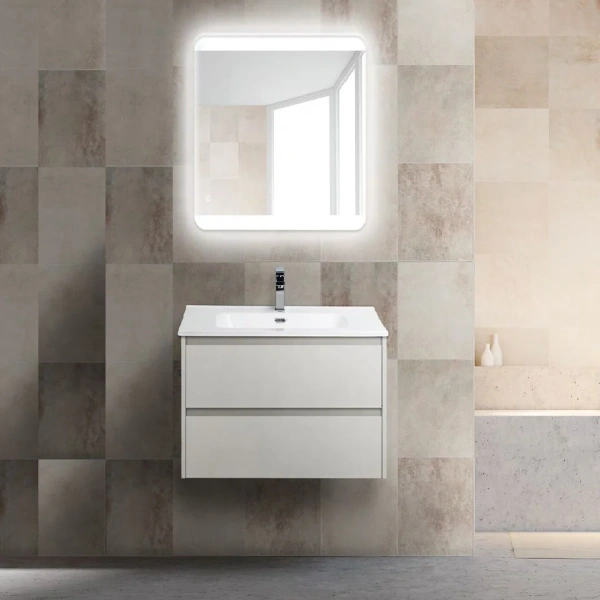 Тумба с раковиной BelBagno Kraft 39 70 bianco opaco фото в интернет-магазине «Wasser-Haus.ru»