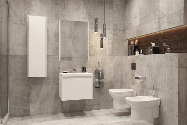 Шкаф-пенал Velvex Klaufs белый фото в интернет-магазине «Wasser-Haus.ru»
