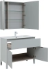Мебель для ванной Aquanet Алвита 100 напольная, серая фото в интернет-магазине «Wasser-Haus.ru»