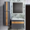 Мебель для ванной Бриклаер Берлин 70 оникс серый, дуб золотой фото в интернет-магазине «Wasser-Haus.ru»