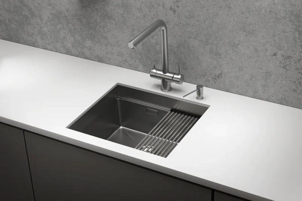 Мойка кухонная Granula Kitchen Space KS-5045U, сталь сатин фото в интернет-магазине «Wasser-Haus.ru»