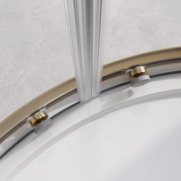 Душевой уголок Cezares Relax RELAX-304-RH-2-120/90-C-BORO 120x90, профиль брашированное золото фото в интернет-магазине «Wasser-Haus.ru»