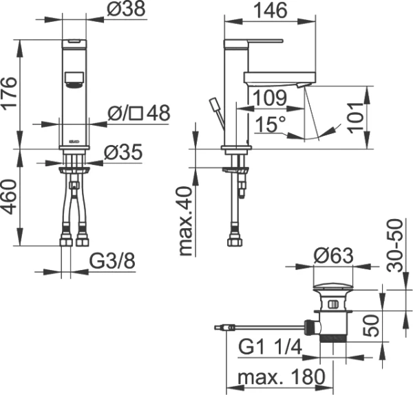 Смеситель для раковины Keuco IXMO 59502013000 фото в интернет-магазине «Wasser-Haus.ru»