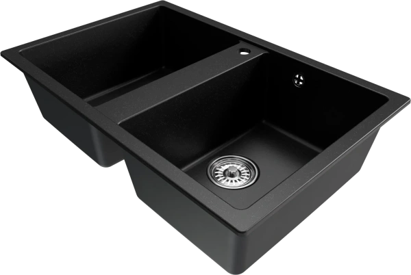 Мойка кухонная Mixline ML-GM23 ультра-черная фото в интернет-магазине «Wasser-Haus.ru»