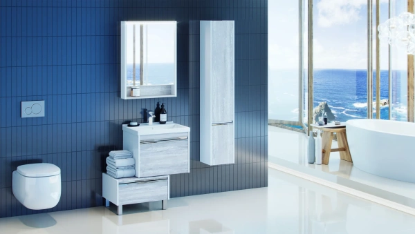 Мебель для ванной AQUATON Капри 60 бетон пайн фото в интернет-магазине «Wasser-Haus.ru»