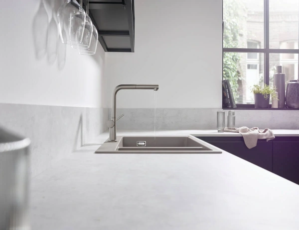 Смеситель для кухни Hansgrohe Talis M54 72808800 сталь фото в интернет-магазине «Wasser-Haus.ru»