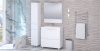 Шкаф-пенал АВН Фиджи 35 R, напольный, белый фото в интернет-магазине «Wasser-Haus.ru»