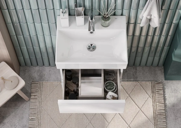 Мебель для ванной Roca Oleta 50, белый глянец фото в интернет-магазине «Wasser-Haus.ru»