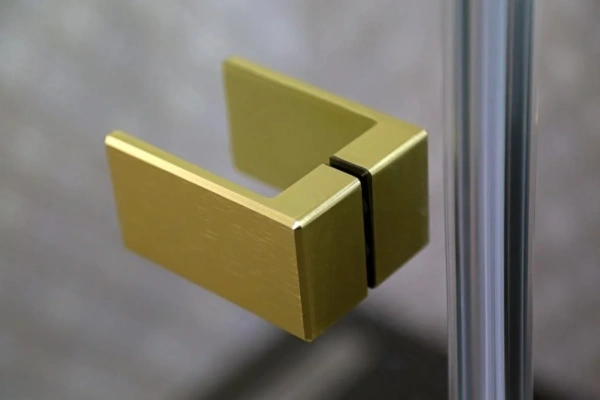 Душевая дверь в нишу Cezares Bellagio BELLAGIO-B-12-140-C-BORO 140 см, брашированное золото фото в интернет-магазине «Wasser-Haus.ru»