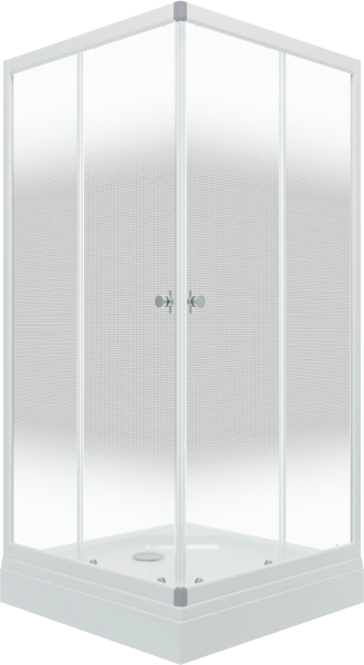 Душевой уголок Triton Стандарт A 90х90 см сатин, квадратный, с поддоном фото в интернет-магазине «Wasser-Haus.ru»