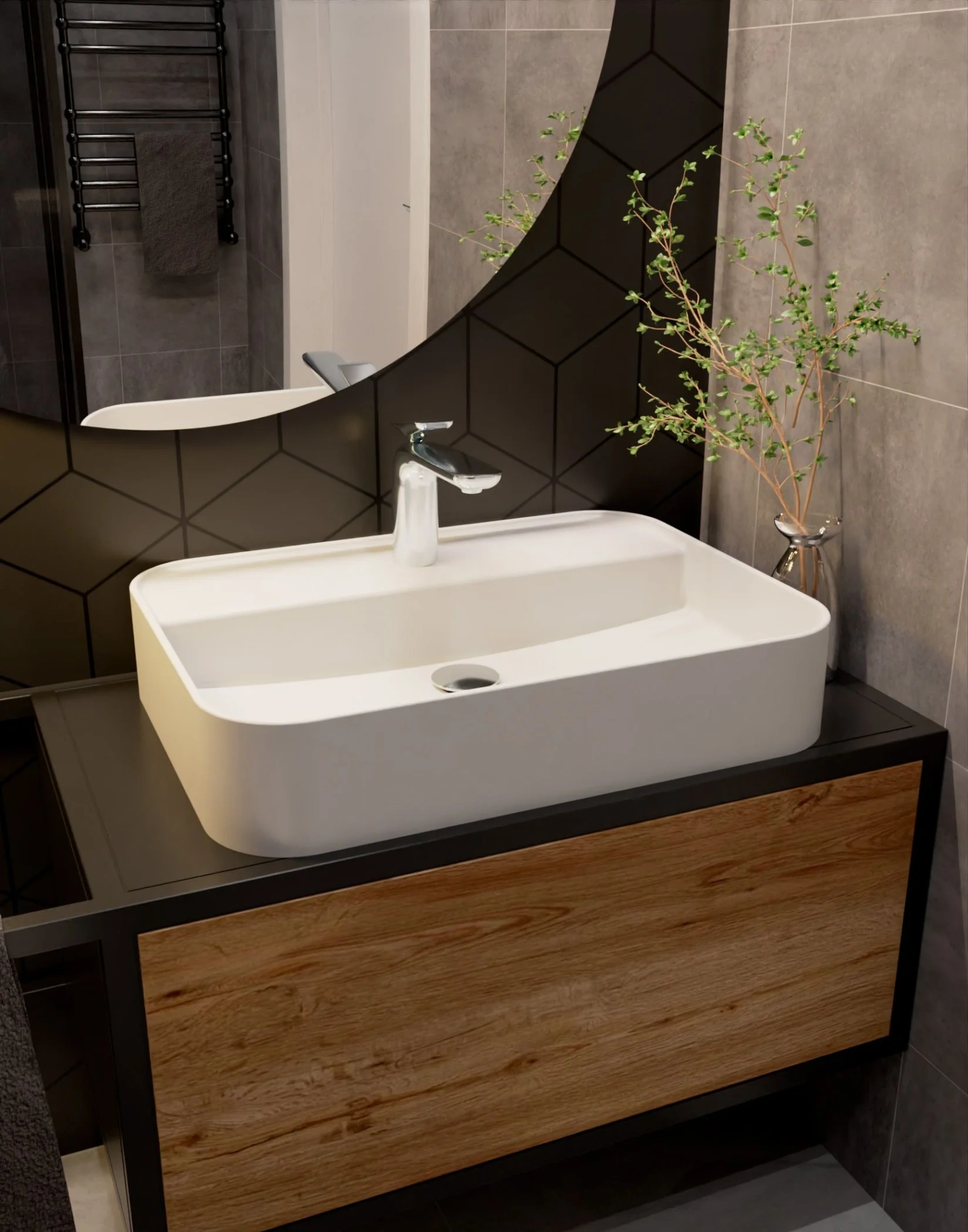 Смеситель для раковины хром, AQUAme Como AQM6510CR фото в интернет-магазине «Wasser-Haus.ru»