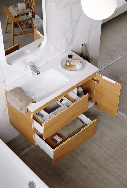 Мебель для ванной Aqwella 5 stars Accent 90 L, дуб золотой фото в интернет-магазине «Wasser-Haus.ru»