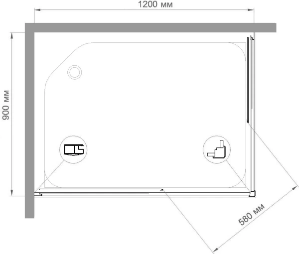 Душевой уголок Royal Bath HPD RB9120HPD-C-CH 120x90 фото в интернет-магазине «Wasser-Haus.ru»
