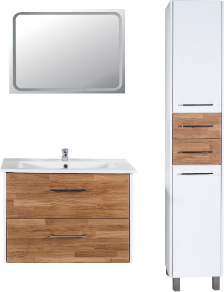 Тумба с раковиной ASB-Woodline Оскар 85 фото в интернет-магазине «Wasser-Haus.ru»