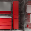 Шкаф-пенал АВН Фиджи 35 R, напольный, красный, с бельевой корзиной фото в интернет-магазине «Wasser-Haus.ru»