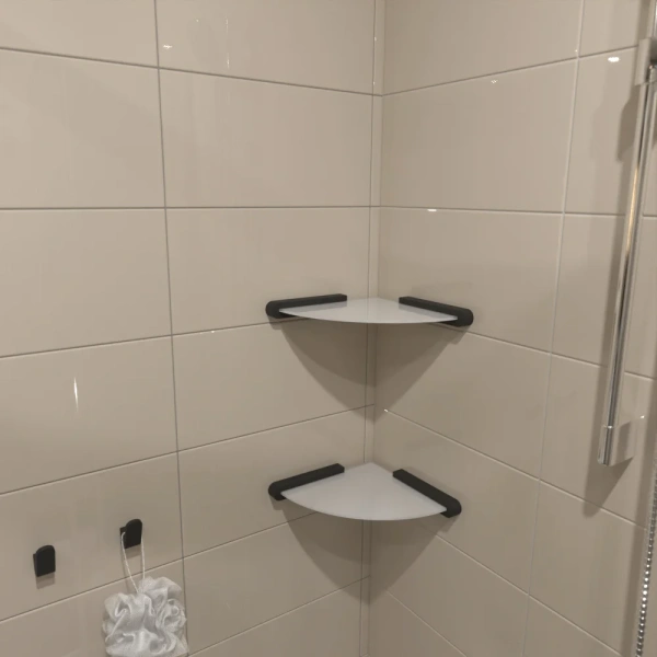 Полка Altasan Лотос ЛТ71ЧМ матовый черный фото в интернет-магазине «Wasser-Haus.ru»