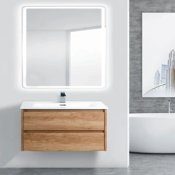 Тумба с раковиной BelBagno Kraft 39 80 rovere nebrasca nature фото в интернет-магазине «Wasser-Haus.ru»