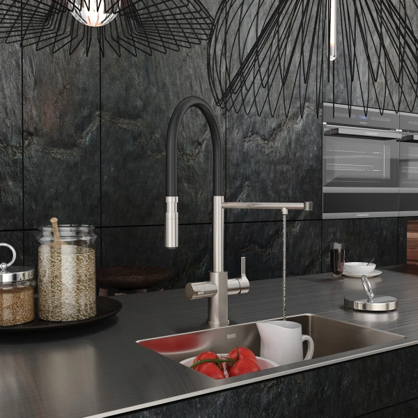 Смеситель для кухни Elghansa Kitchen Pure Water 56F5511-Steel steel фото в интернет-магазине «Wasser-Haus.ru»