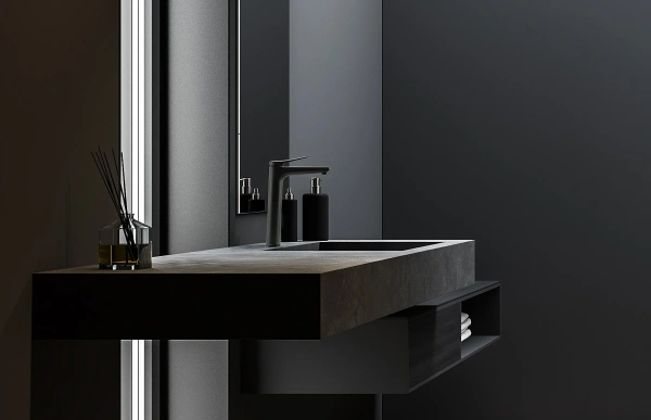 Смеситель для раковины Lemark Bronx LM3709BL черный фото в интернет-магазине «Wasser-Haus.ru»