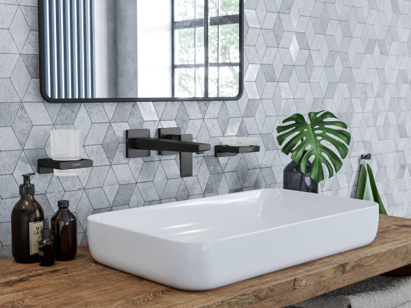 Крючок Hansgrohe AddStoris 41742340 шлифованный черный хром фото в интернет-магазине «Wasser-Haus.ru»