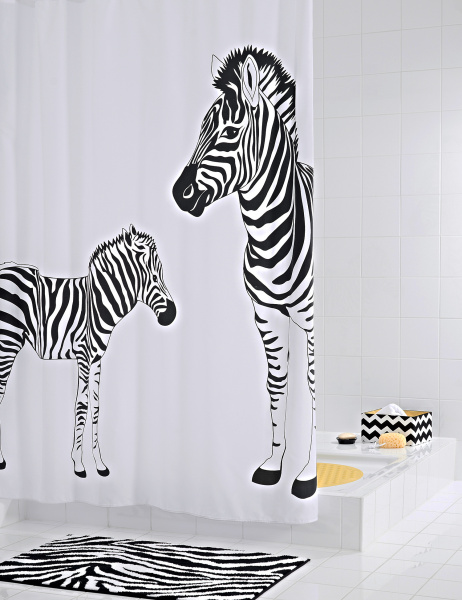 Штора для ванной Ridder Zebra 42311 фото в интернет-магазине «Wasser-Haus.ru»