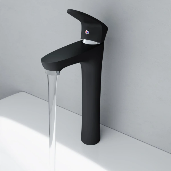 Смеситель для раковины Dorff Alpha D9022000BL черный фото в интернет-магазине «Wasser-Haus.ru»
