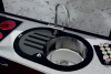 Мойка кухонная Zorg Inox Glass GL-7851-OV-BLACK черное стекло фото в интернет-магазине «Wasser-Haus.ru»