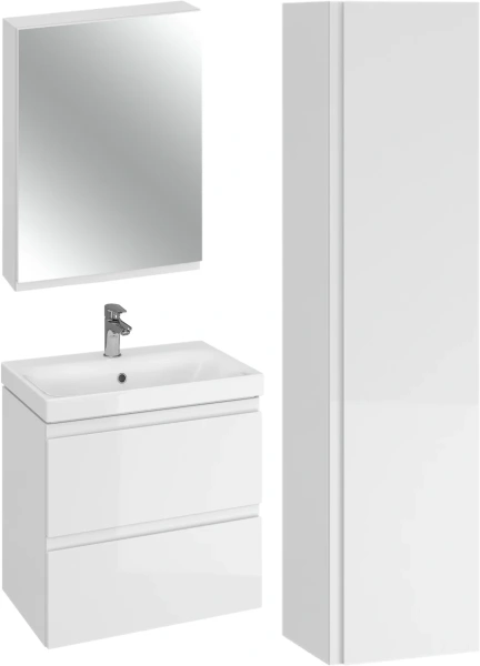 Тумба с раковиной Cersanit Moduo slim 60 белая фото в интернет-магазине «Wasser-Haus.ru»