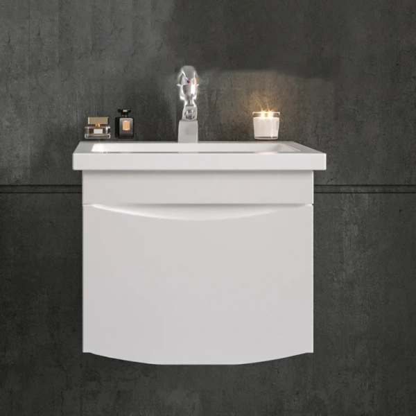 Мебель для ванной Бриклаер Вега 50 белая фото в интернет-магазине «Wasser-Haus.ru»