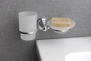 Стакан Sapho Diamond 1317-04 с мыльницей, хром фото в интернет-магазине «Wasser-Haus.ru»
