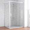 Душевой уголок Vegas Glass ZP+ZPV 110*100 01 01 профиль белый, стекло прозрачное фото в интернет-магазине «Wasser-Haus.ru»